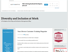 Tablet Screenshot of diversityandinclusionatwork.com